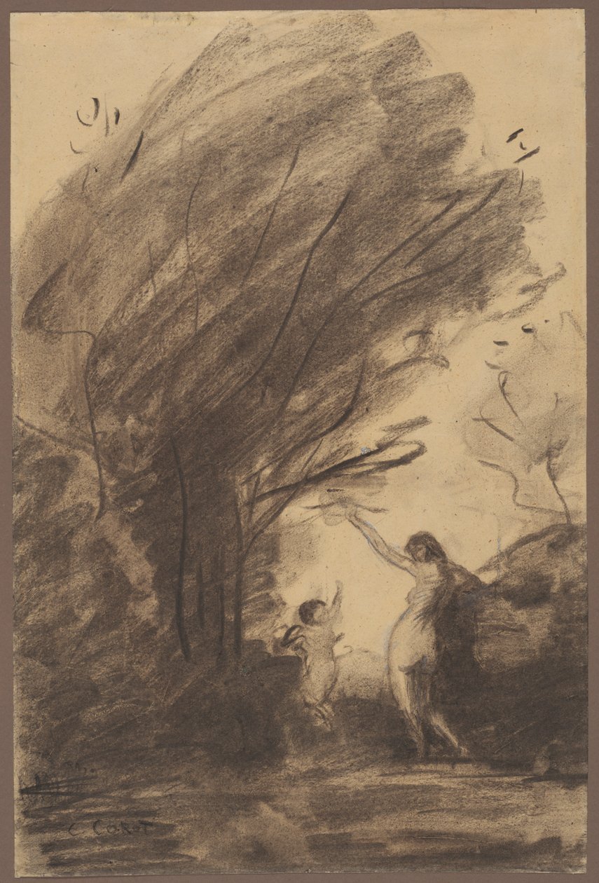 Venus Desarmando a Cupido de Jean-Baptiste-Camille Corot