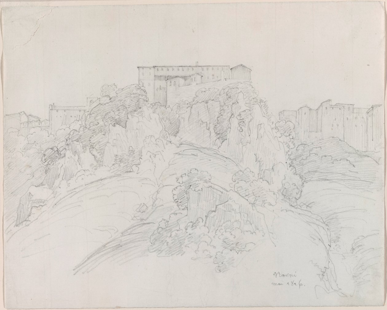 Vista de Narni de Jean-Baptiste-Camille Corot
