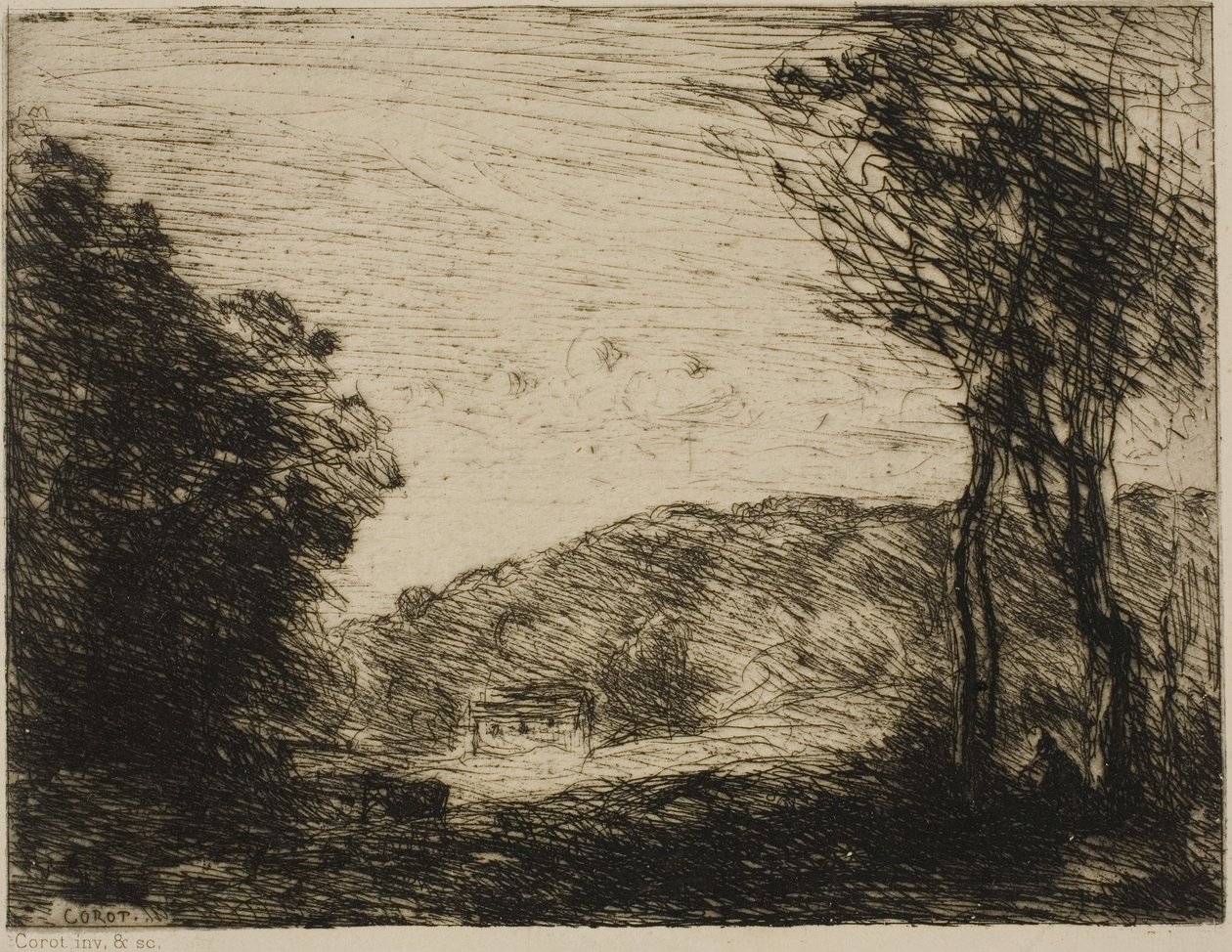 Campo boscoso de Jean-Baptiste-Camille Corot