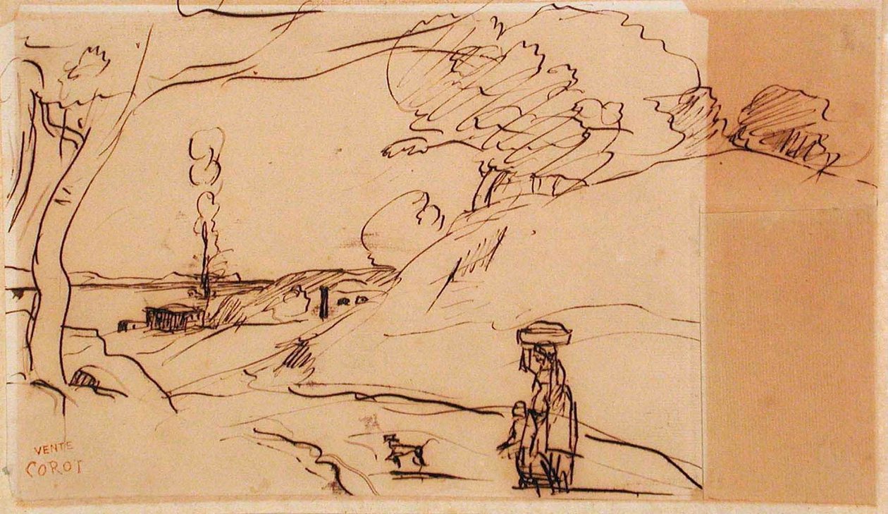 Paisaje sin título de Jean-Baptiste-Camille Corot