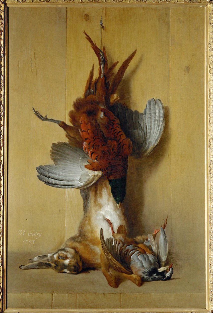 Faisán, liebre y perdiz - faisán, liebre y perdiz ... de Jean-Baptiste (school of) Oudry