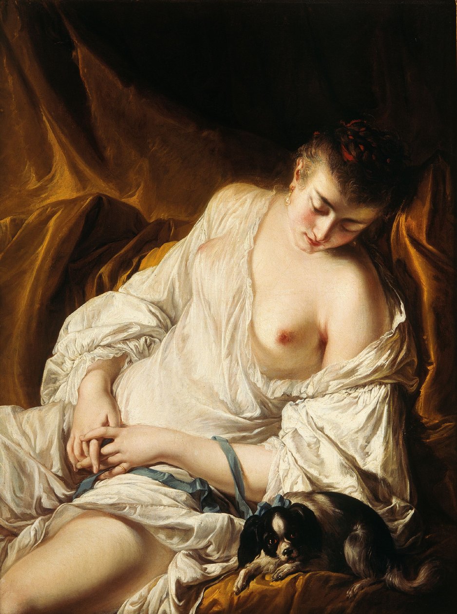 Mujer dormida (La lealtad vigilante) de Jean-Baptiste Deshays