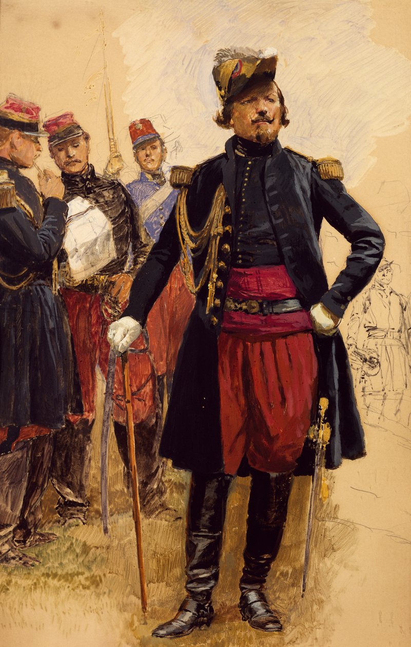 Comandante de las tropas francesas en Crimea de Jean Baptiste Edouard Detaille