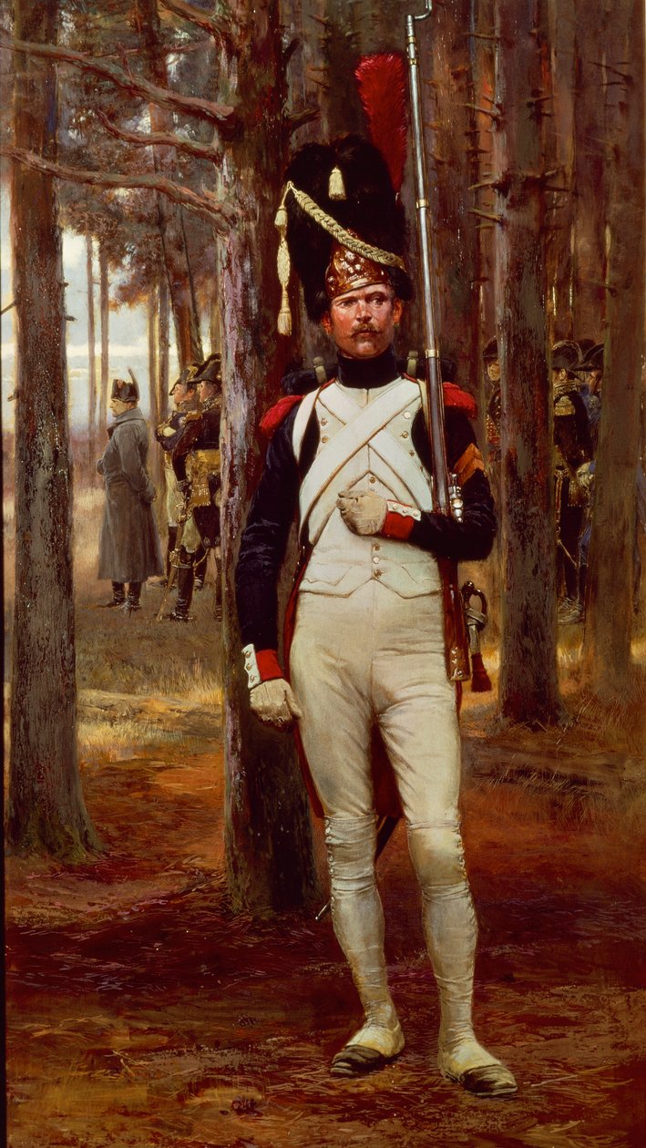 Granadero a pie de la Guardia Imperial, por Edouard Detaille de Jean Baptiste Edouard Detaille