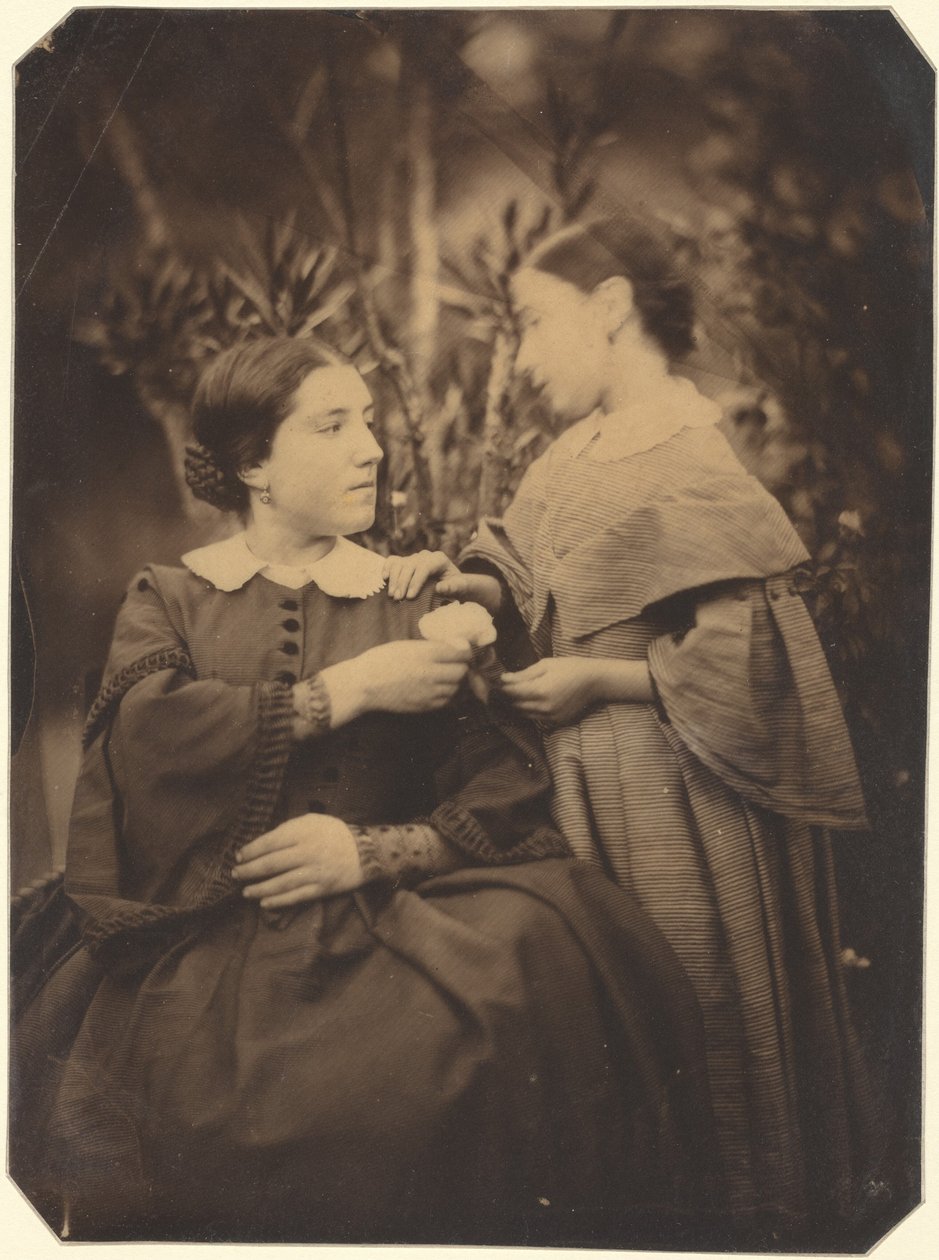 Retrato de mujer y niño,1855 (foto) de Jean-Baptiste Frenet