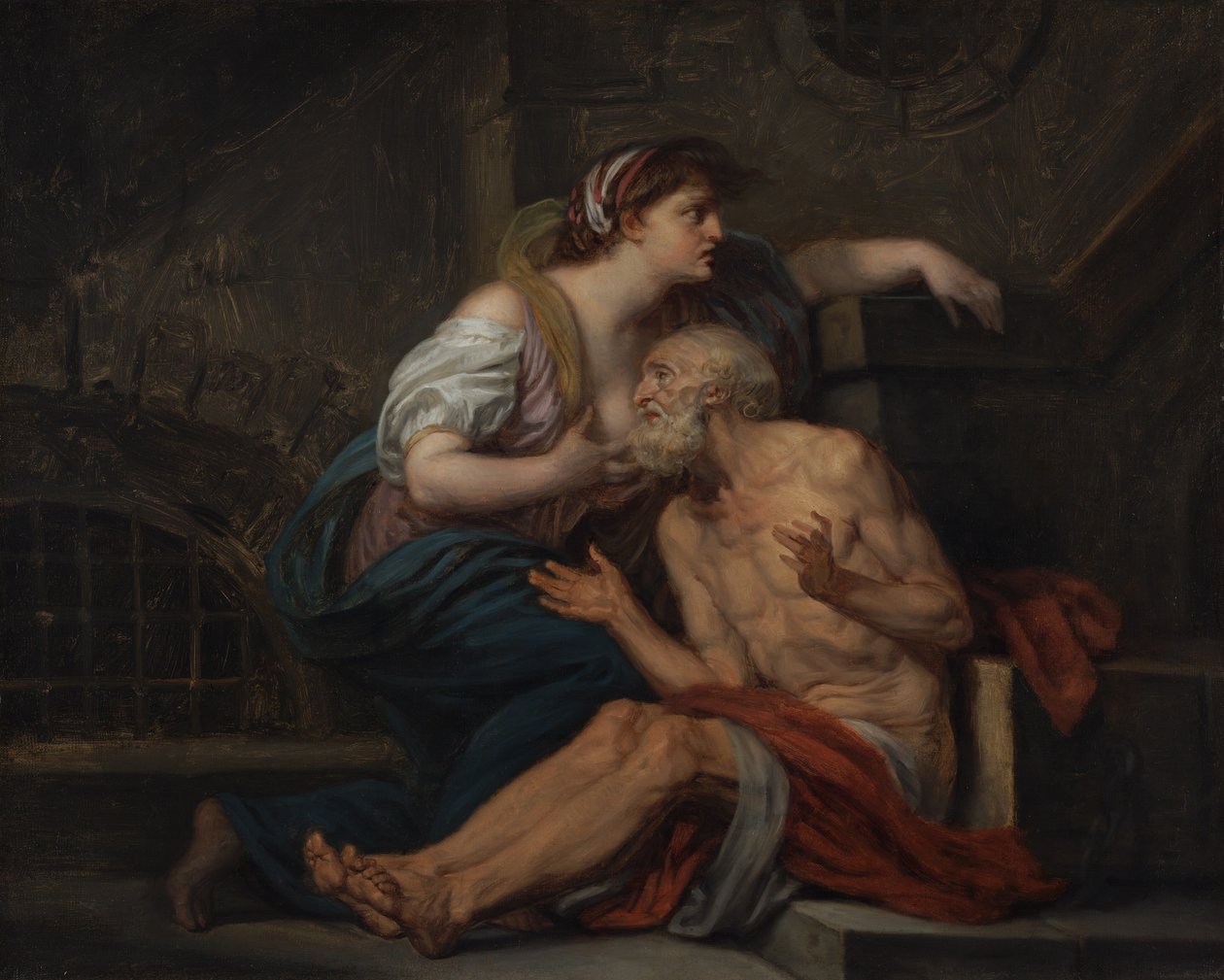 Cimón y Pero: "Caridad romana" de Jean-Baptiste Greuze