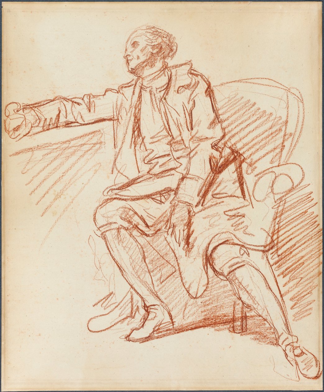 Caballero sentado de Jean-Baptiste Greuze
