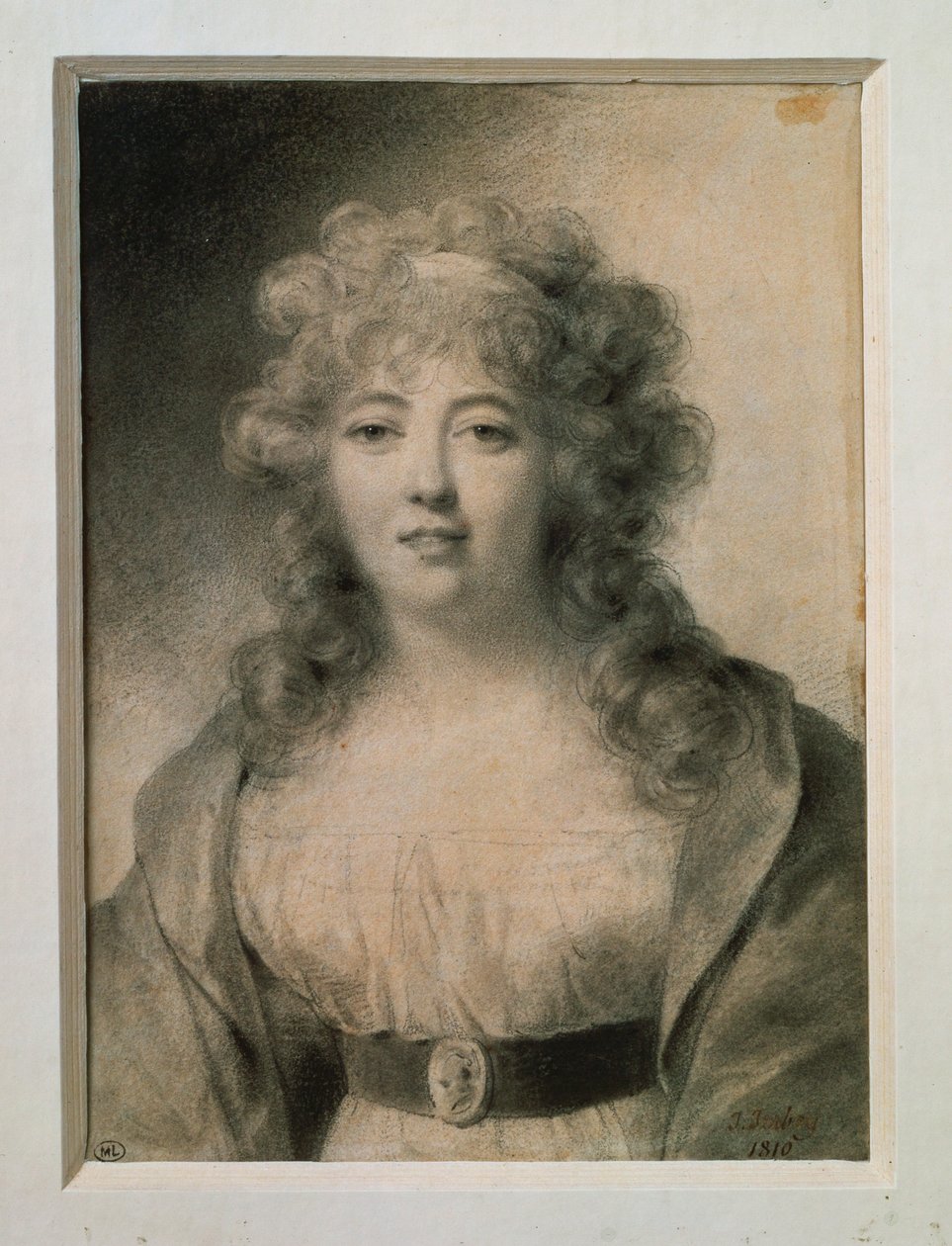 Mme de Stael, de soltera Germaine Necker ... de Jean Baptiste Isabey