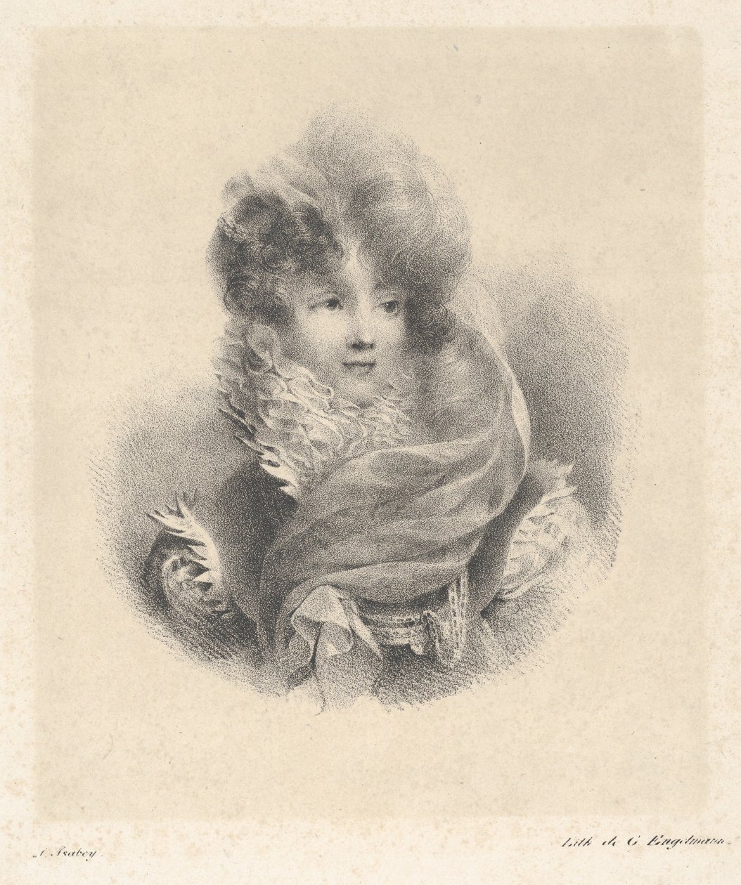 Retrato de la señorita de Pavant de Jean-Baptiste Isabey