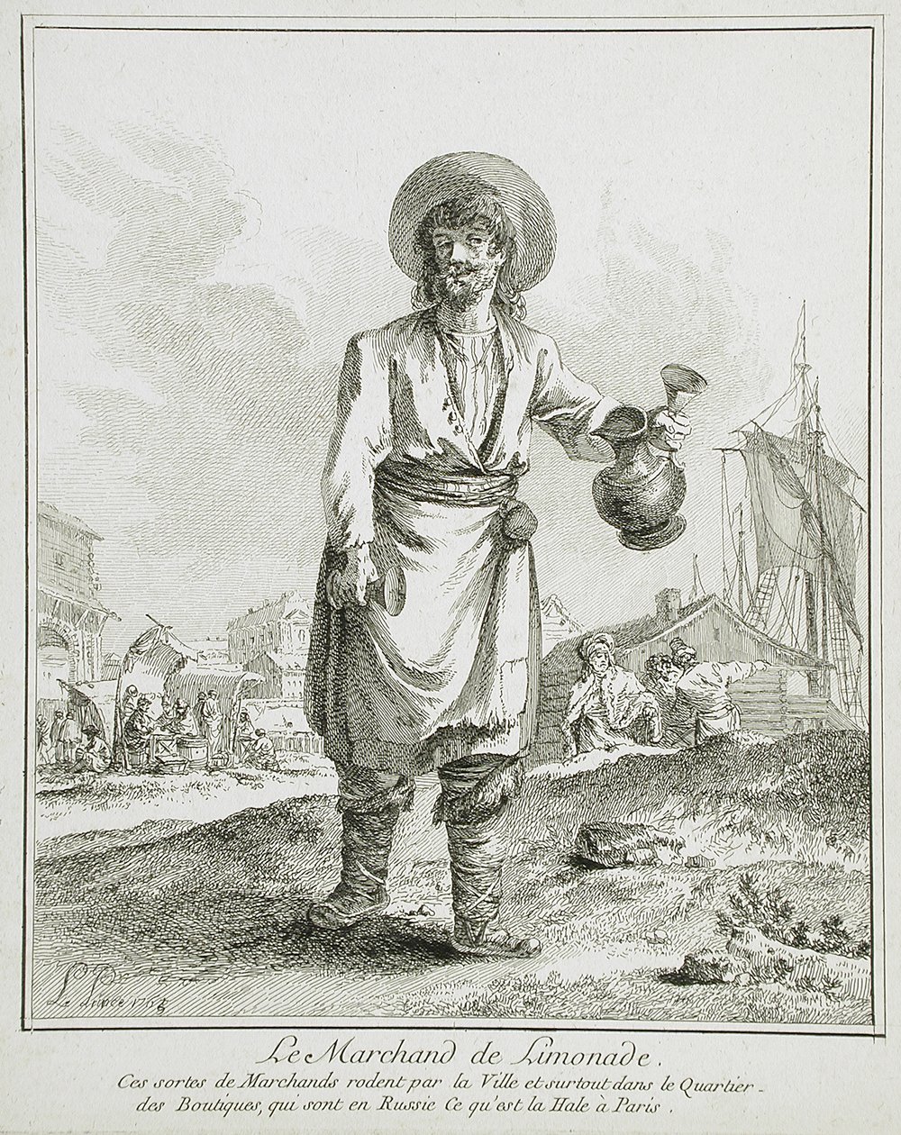 La vendedora de limonada de Jean-Baptiste Le Prince