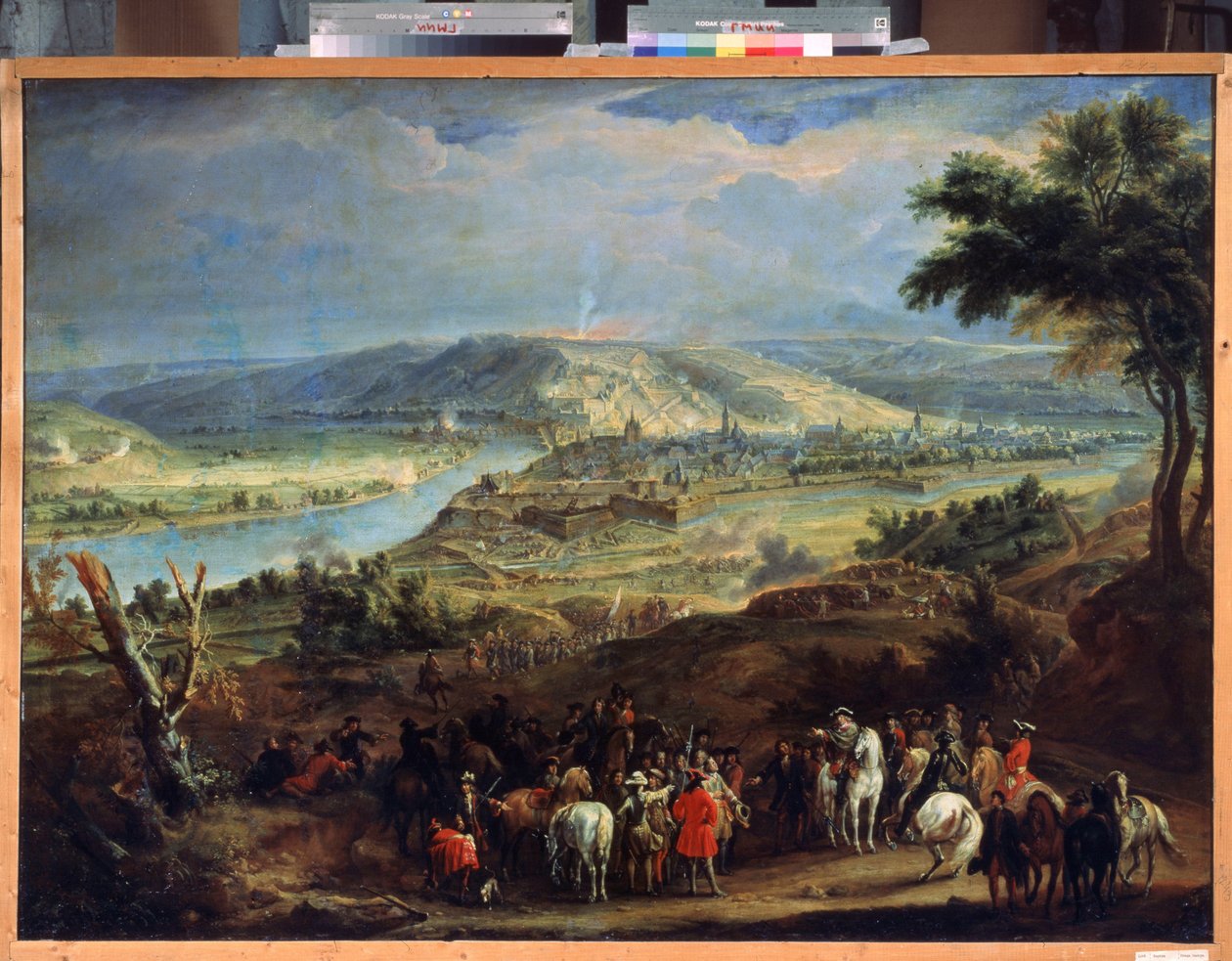 El asedio de Namur en 1692 (El asedio de Namur en 1692). Asedio de la ciudad por Luis XIV y Vauban del 29 de mayo al 30 de junio de 1692. Pintura de Jean-Baptiste Martin (Jean Baptiste Martin de Jean Baptiste Martin