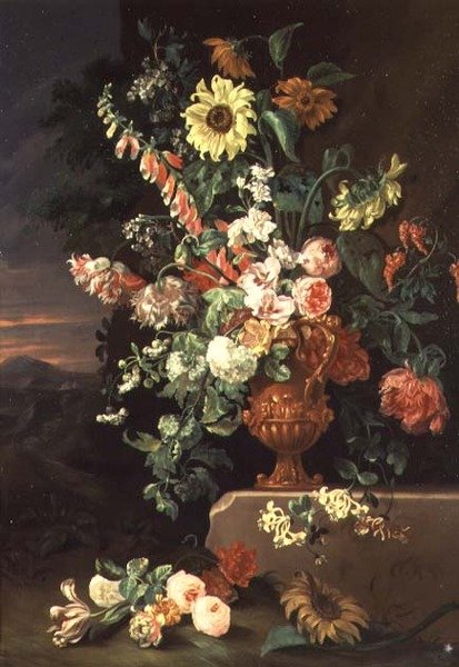 Girasoles, dedaleras, etc. de Jean Baptiste Monnoyer