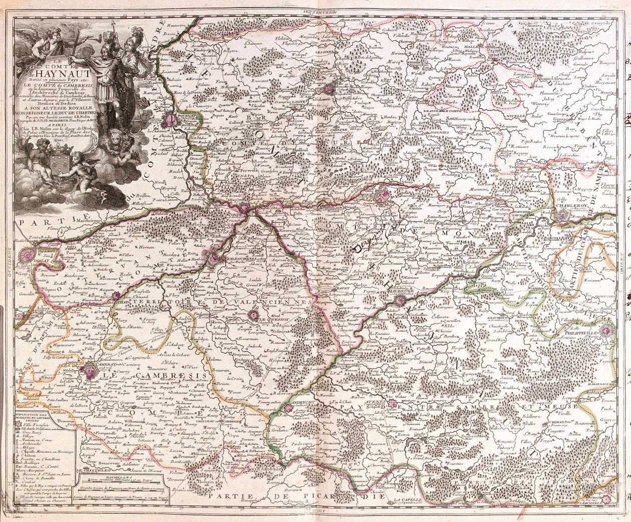 Bélgica (Región: Región Valona), Francia (Región: Norte-Paso de Calais, Picardía, Champaña-Ardenas) de Jean Baptiste Nolin