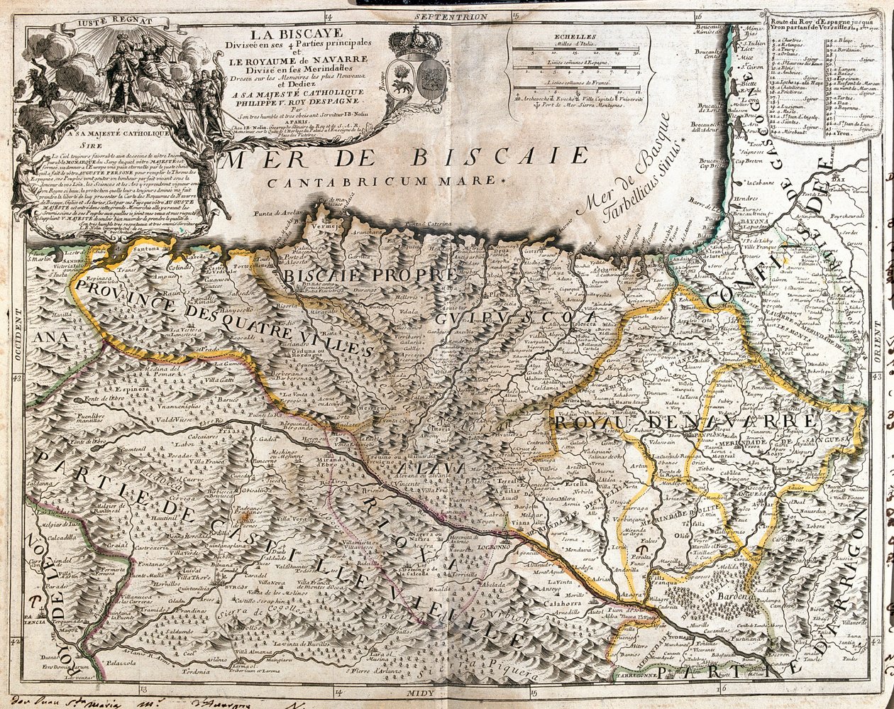 Cantabria, País Vasco, Navarra, La Rioja, Castilla y León, España de Jean Baptiste Nolin