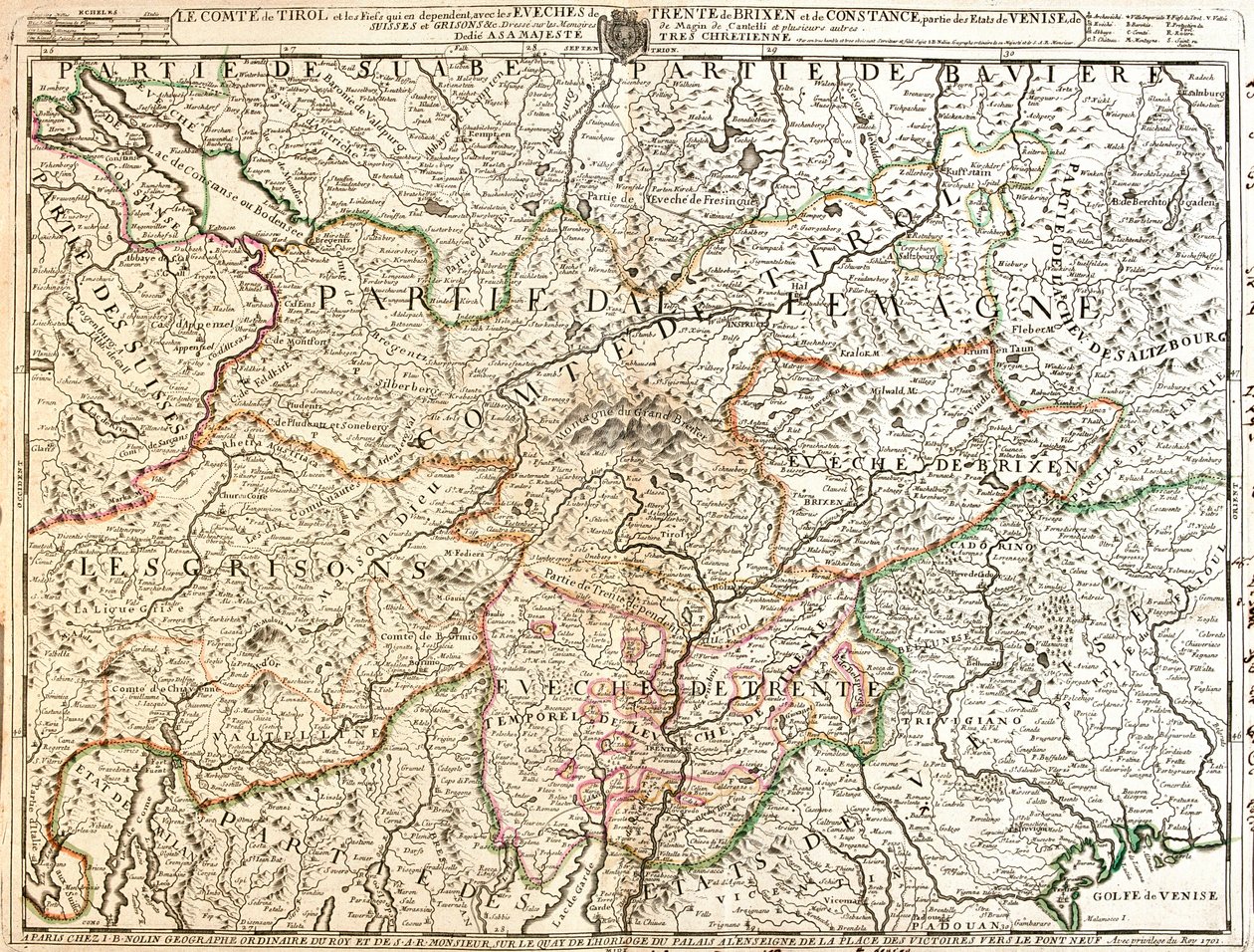 Alemania (Estado: Baden-Wurtemberg, Baviera), Austria (Estado: Voralberg, Tirol, Salzburgo, Carintia), Liechtenstein, Suiza (Cantón: Thurgau, Appenzell Ausserrhoden, Appenzell Innerrhoden, St. de Jean Baptiste Nolin