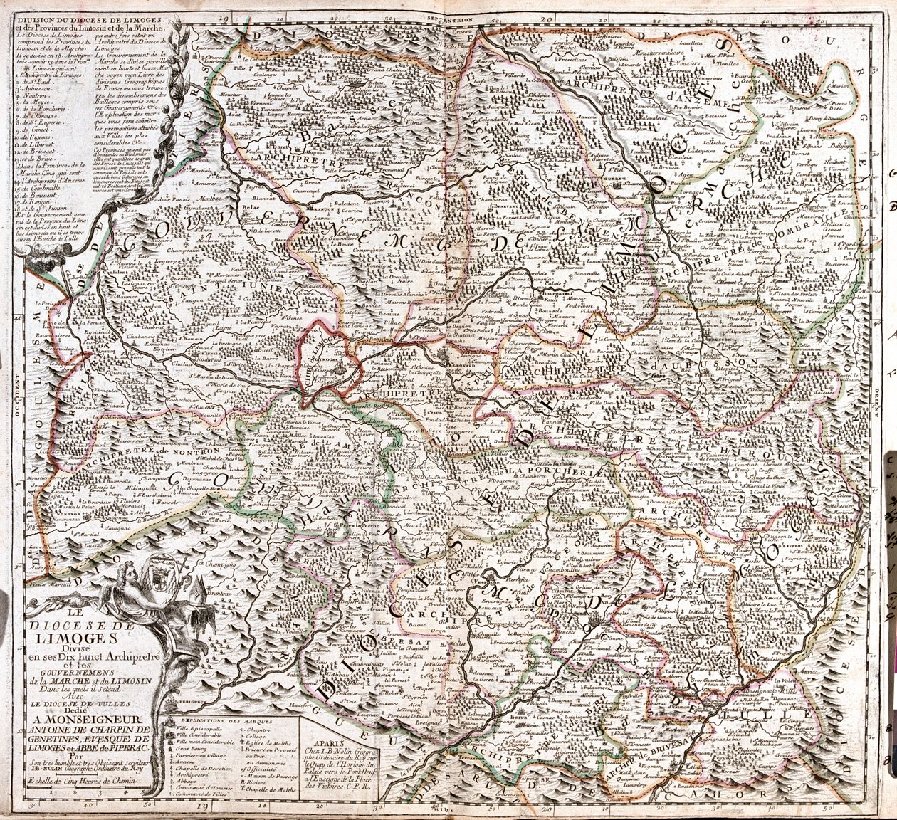 Lemosín, Aquitania, Centro (alrededores de Limoges) , Francia de Jean Baptiste Nolin