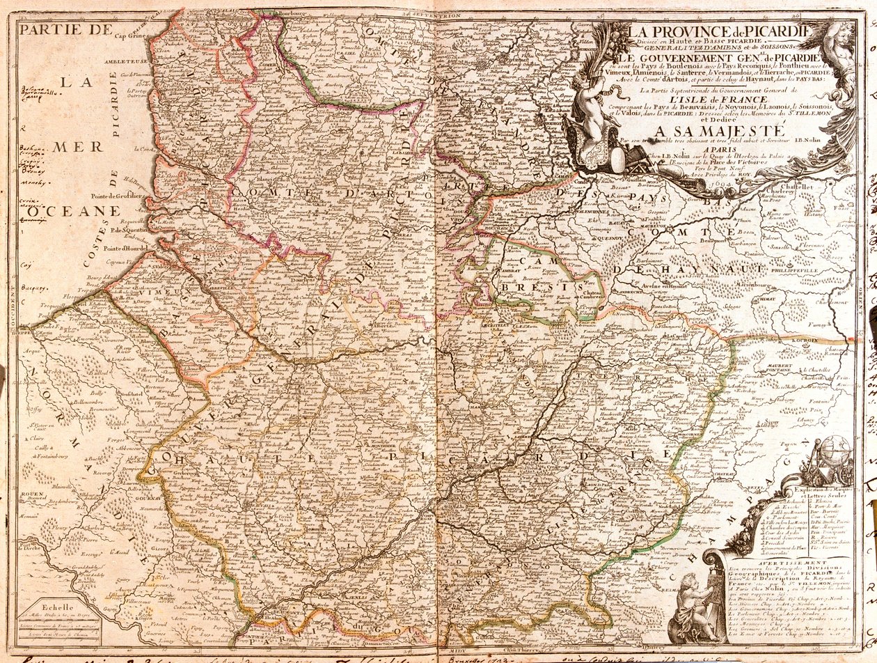 Norte-Paso de Calais, Picardía, Alta Normandía, Francia de Jean-Baptiste Nolin