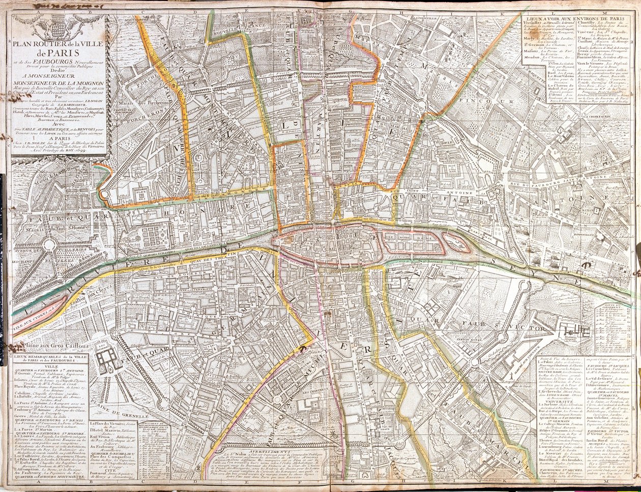París, Francia de Jean Baptiste Nolin