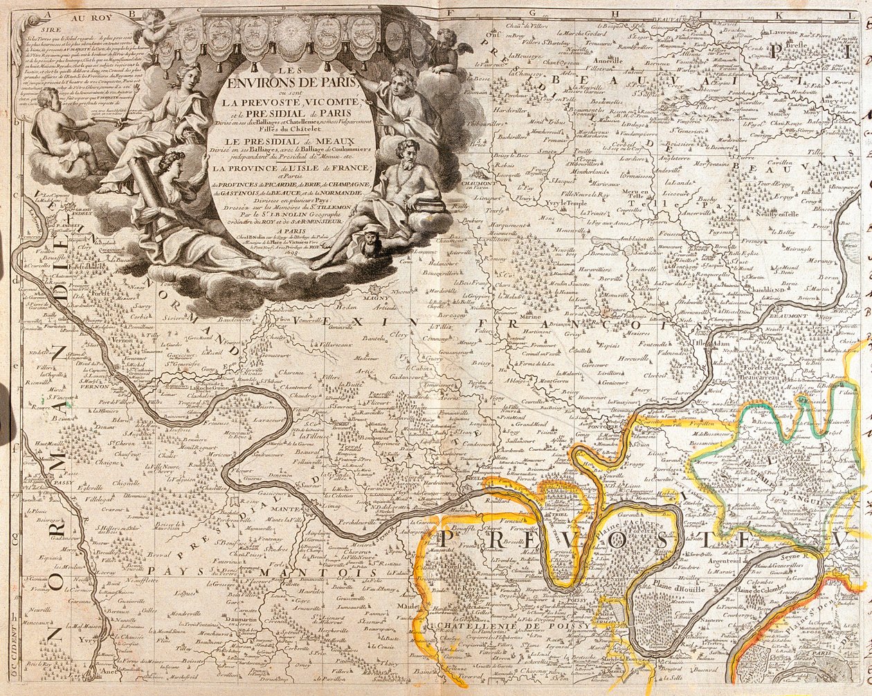 París, Francia de Jean Baptiste Nolin