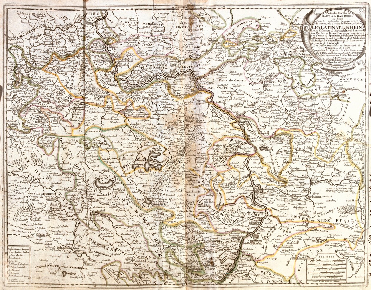 Renania-Palatinado, Hesse, Baviera, Baden-Wurtemberg, Alemania de Jean Baptiste Nolin