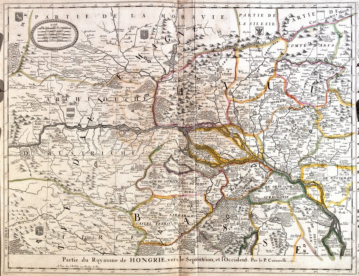 Sudeste de la República Checa, oeste de Eslovaquia, oeste de Hungría, este de Austria de Jean Baptiste Nolin