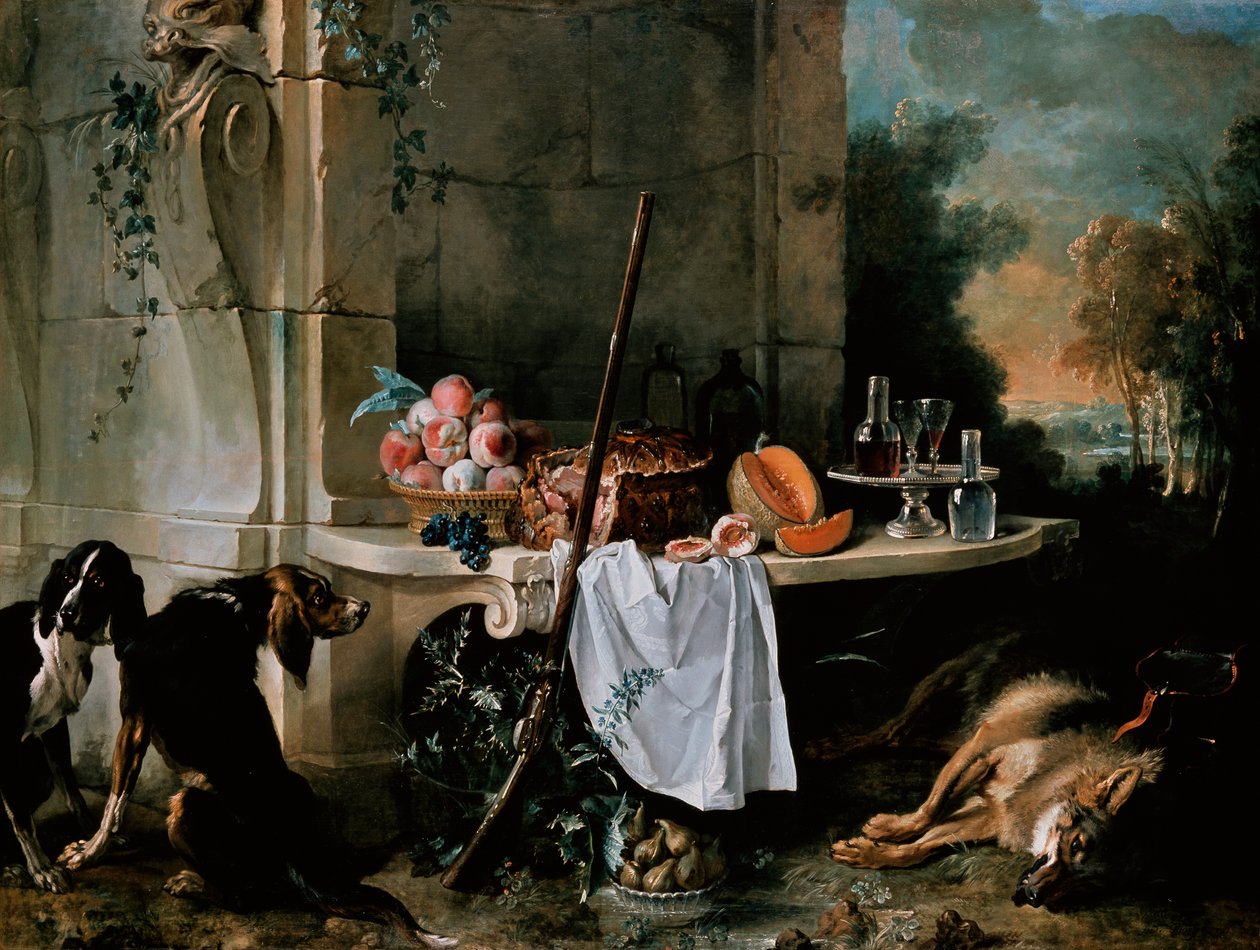 Lobo muerto de Jean Baptiste Oudry