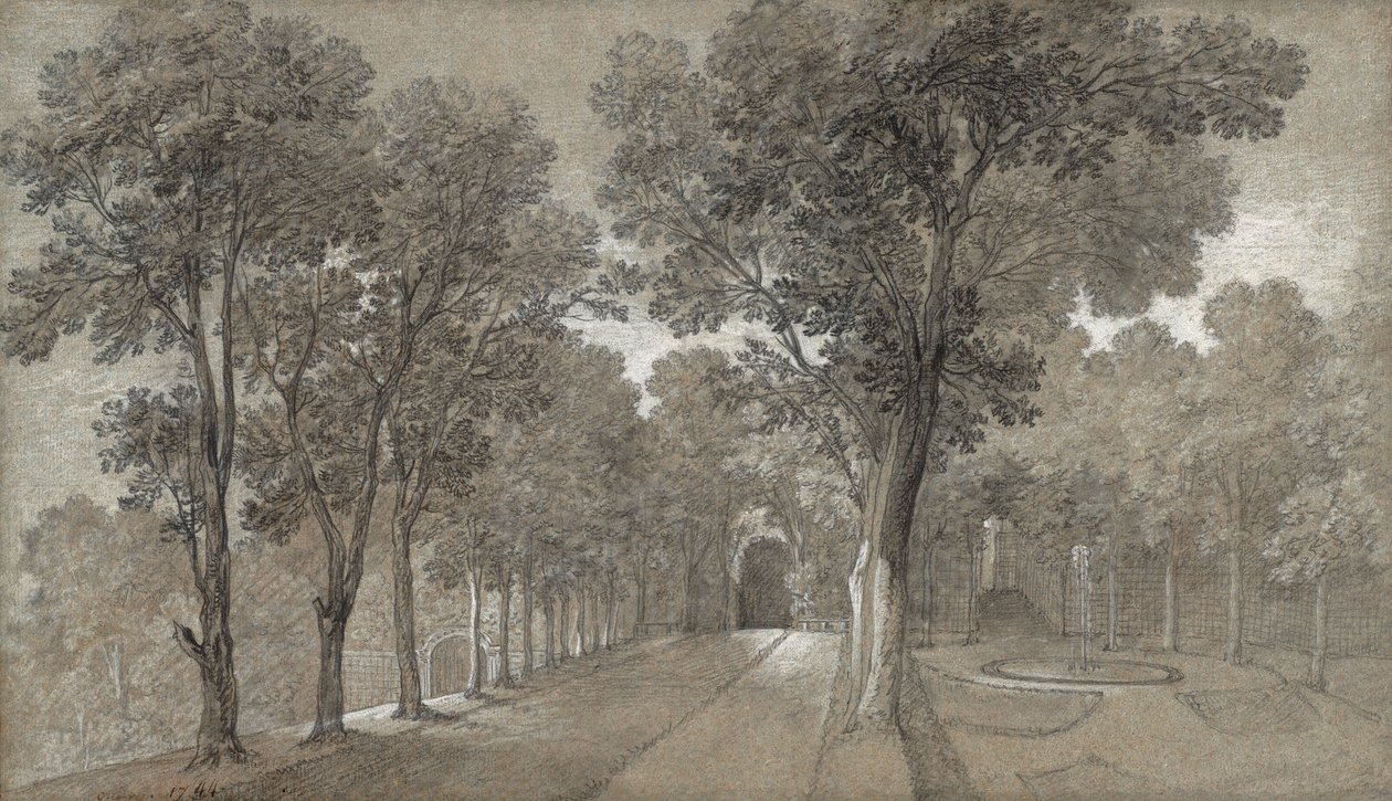 Vista del parque en Arcueil de Jean-Baptiste Oudry