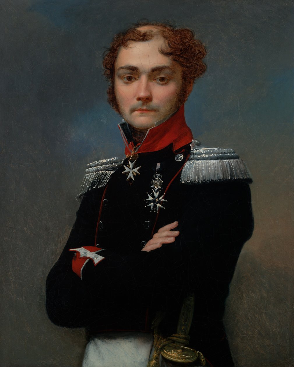 Retrato de Charles-Louis Regnault, un oficial de las Guerras Napoleónicas de Jean-Baptiste Regnault