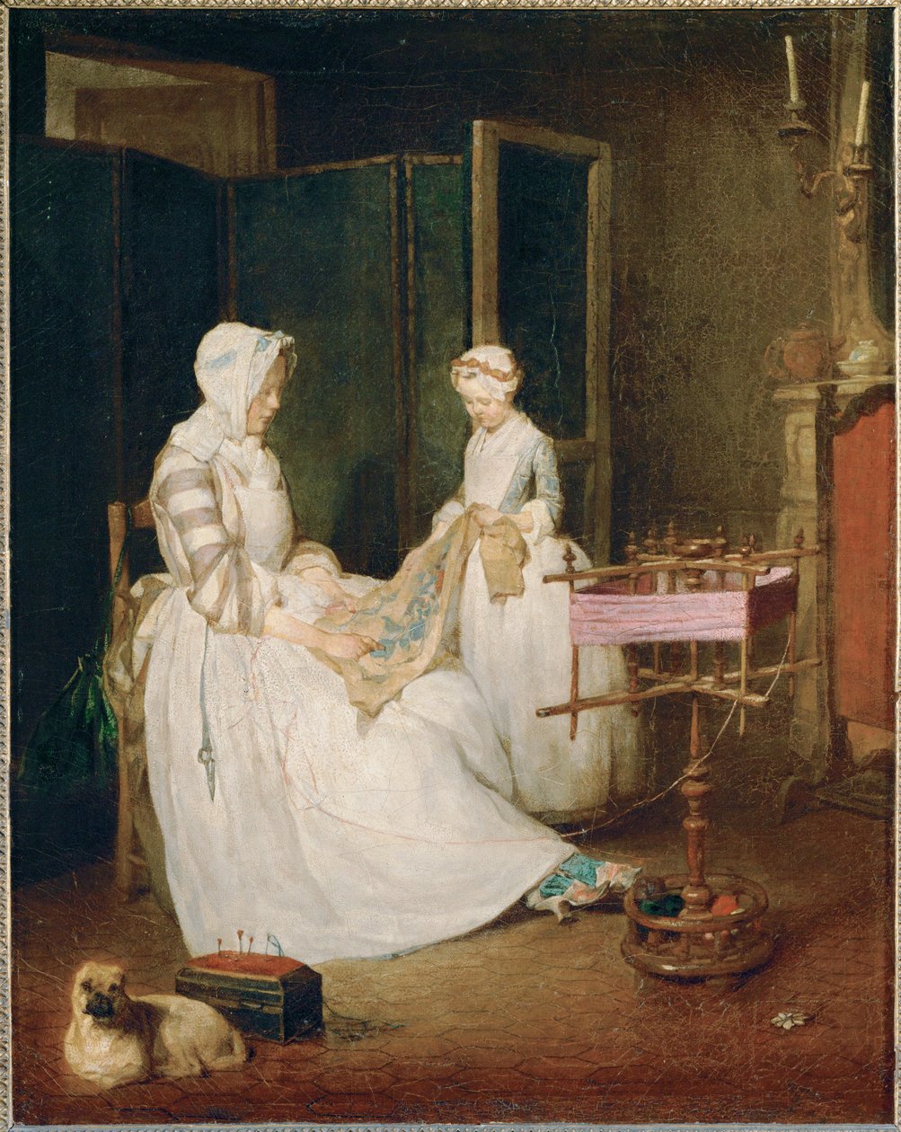 La mere laborieuse - la madre diligente ... de Jean-Baptiste Simeon Chardin