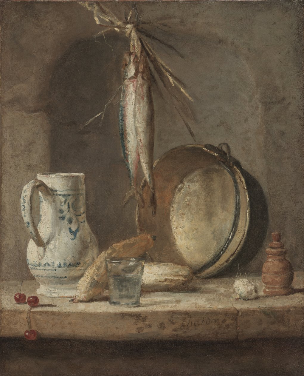 Naturaleza muerta con arenques, c.1735 de Jean Baptiste Simeon Chardin