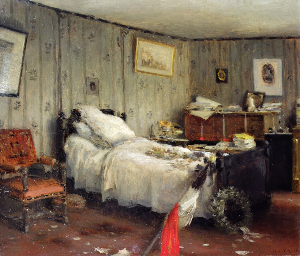 La sala mortuoria de León Gambetta de Jean Charles Cazin