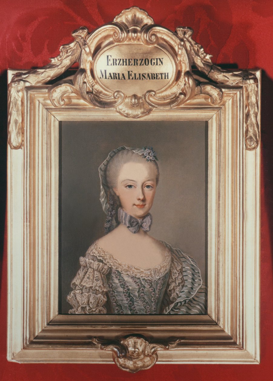 Archiduquesa María Isabel (1743-1808) hija de Francisco I y María Teresa de Austria, 1762 de Jean Étienne Liotard