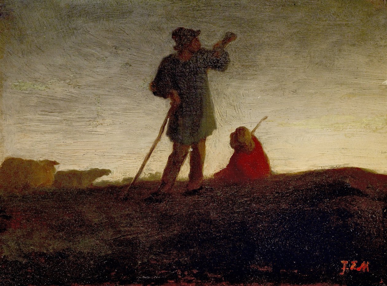 Recordando al rebaño, 1866-72 de Jean Francois Millet