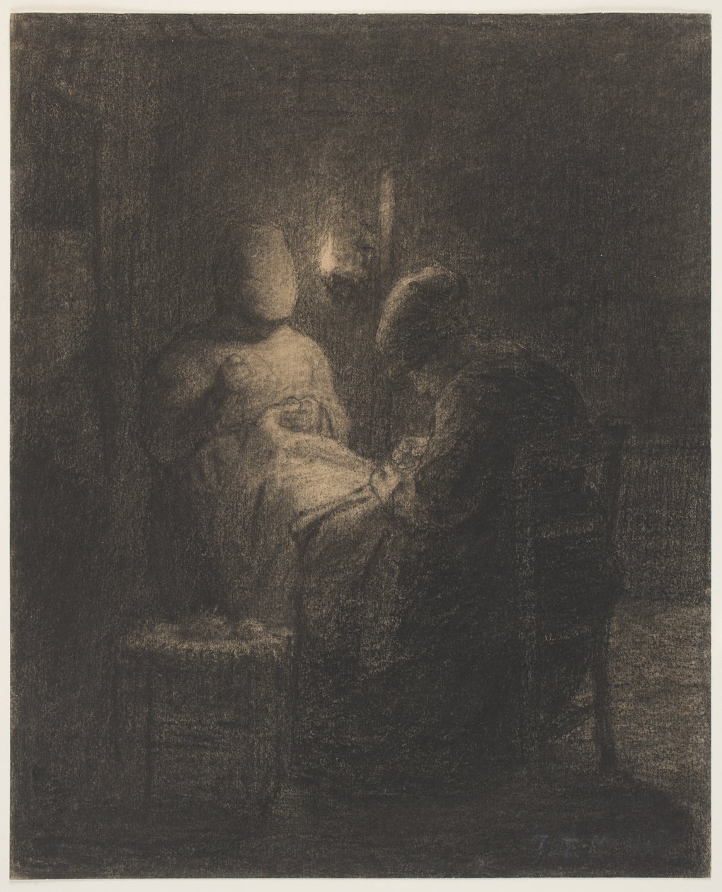 La Vigilia (Mujeres Cosiendo) de Jean Francois Millet