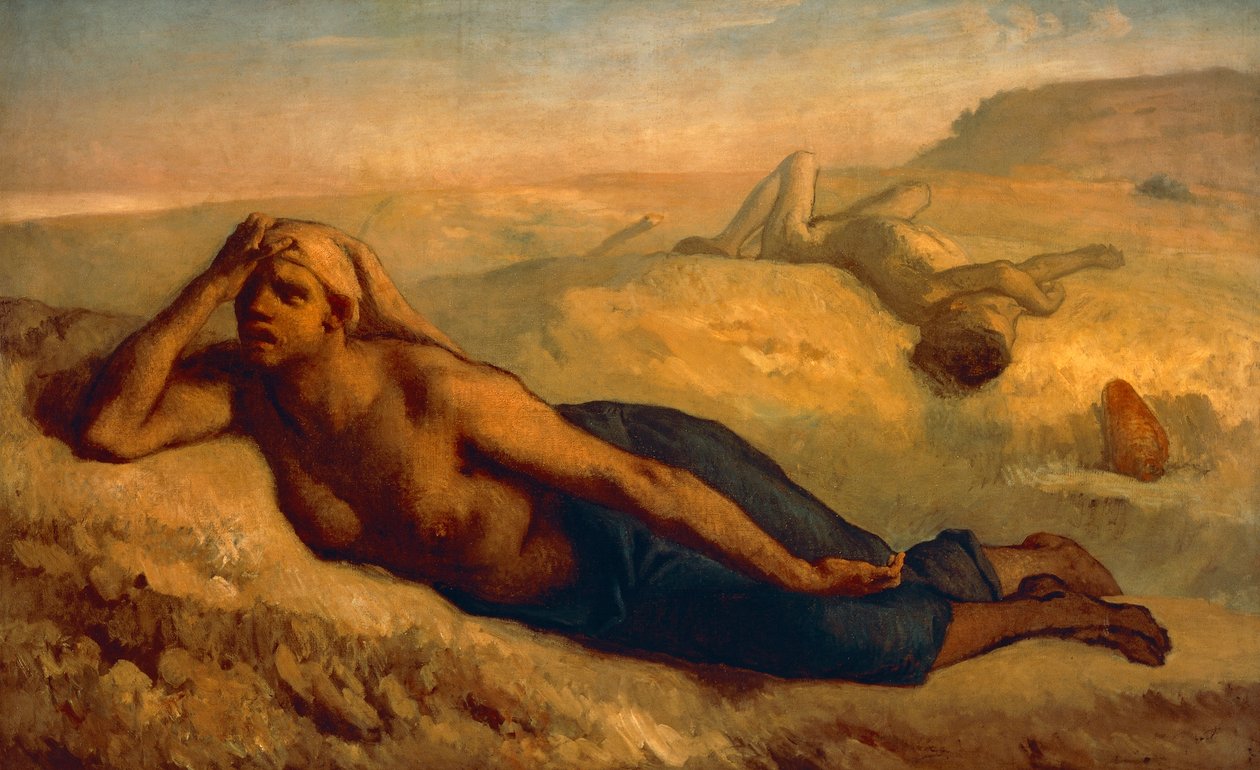 Agar e Ismael, de Jean-François Millet (1814-1875). de Jean Francois Millet