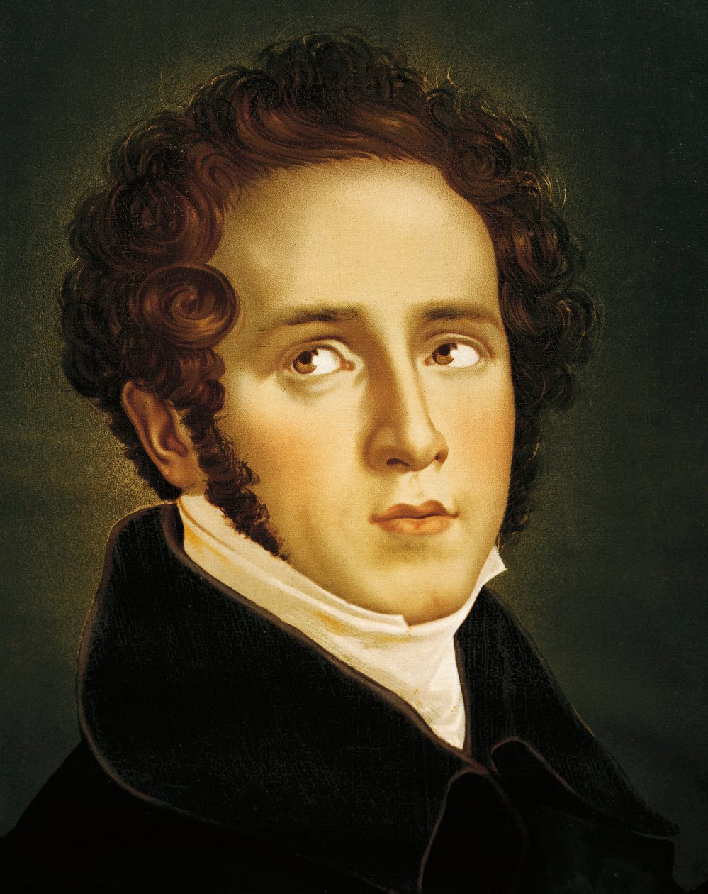 Italia, Catania, Retrato del compositor de ópera italiano, Vincenzo Bellini de Jean Francois Millet