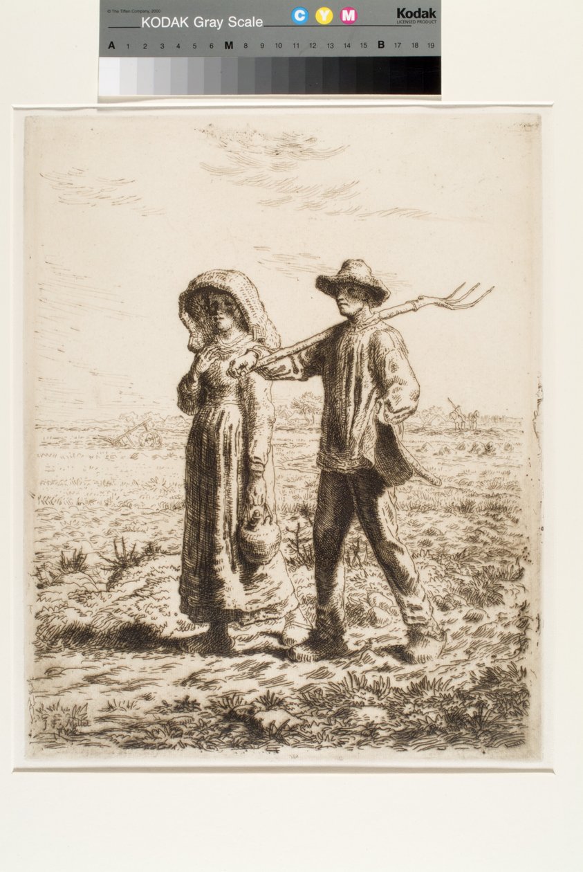Le Départ Pour Le Travail (El viaje al trabajo) (aguafuerte) de Jean Francois Millet