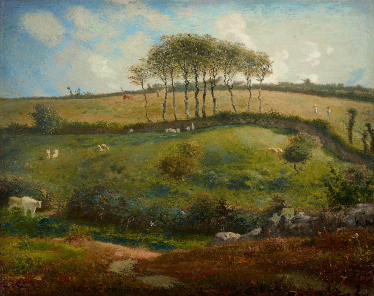 Pasto cerca de Cherburgo (Normandía) de Jean-Francois Millet