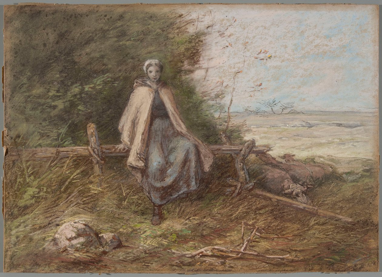 Hirtenmädchen de Jean-Francois Millet