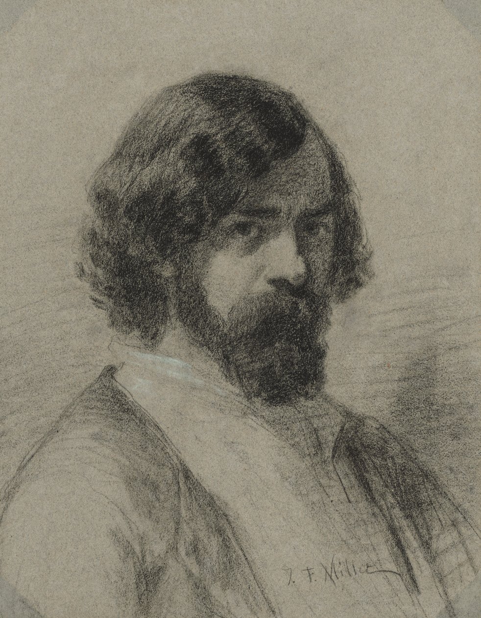 Retrato de Narciso Virgilio Díaz de la Peña de Jean-Francois Millet