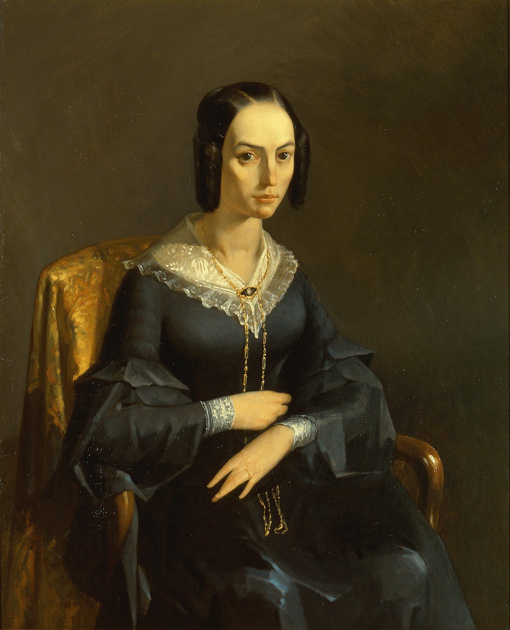 La condesa de Valmont, c.1841 (óleo sobre lienzo) de Jean-Francois Millet