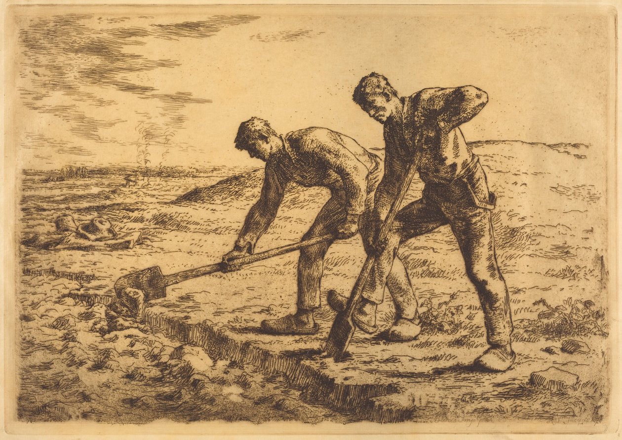 Los cavadores de Jean-Francois Millet