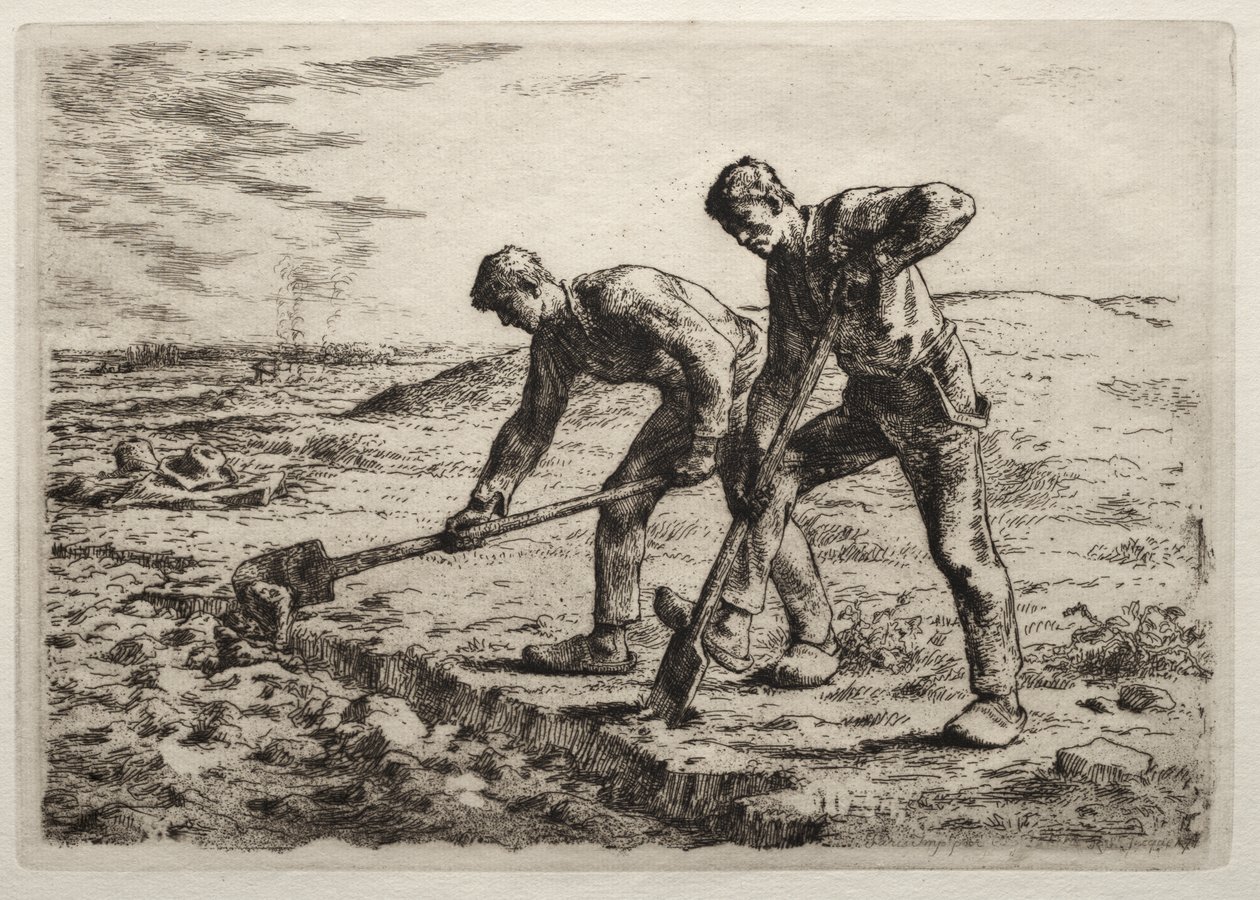Los Cavadores de Jean-Francois Millet