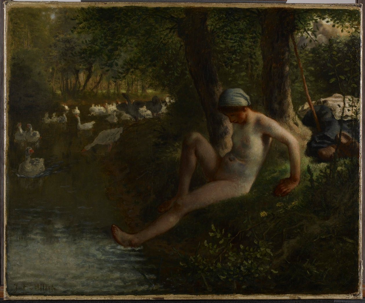 La cuidadora de ocas de Jean-Francois Millet