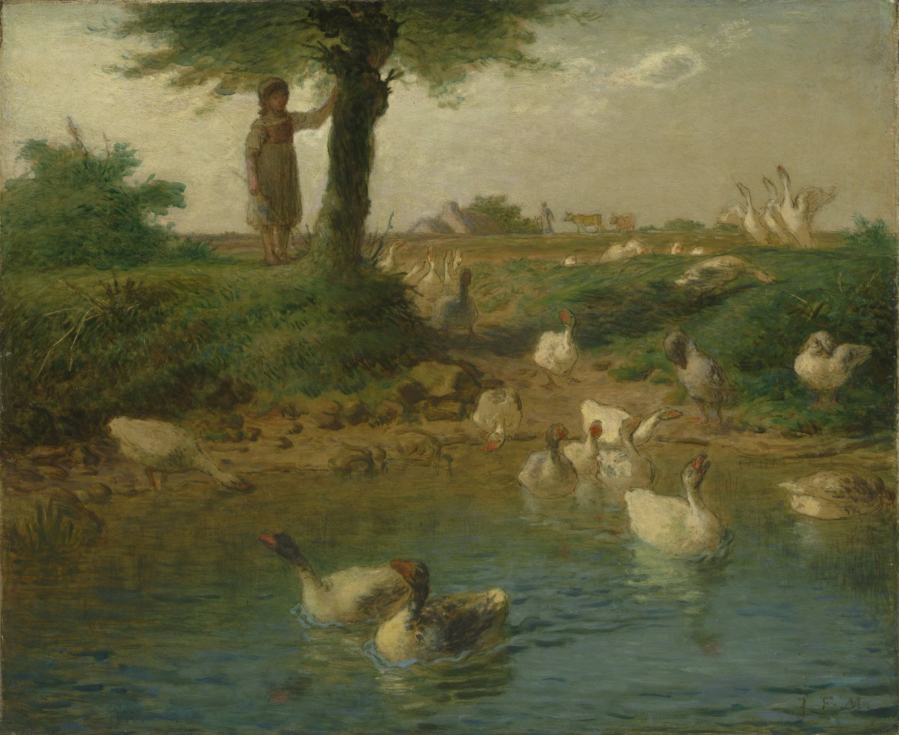 La cuidadora de gansos de Jean-Francois Millet