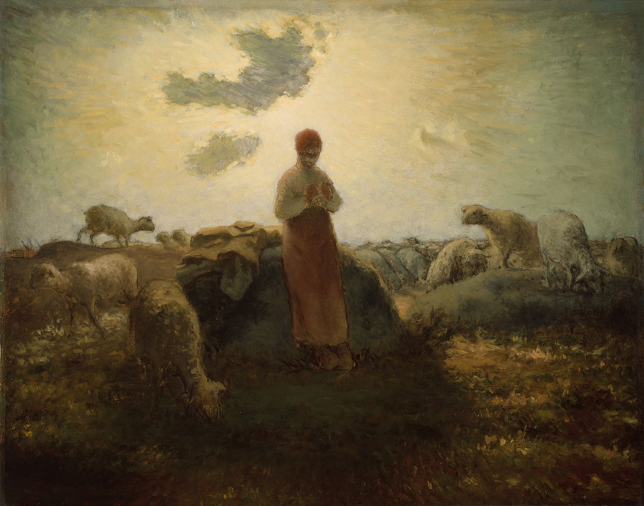 El guardián del rebaño de Jean-Francois Millet