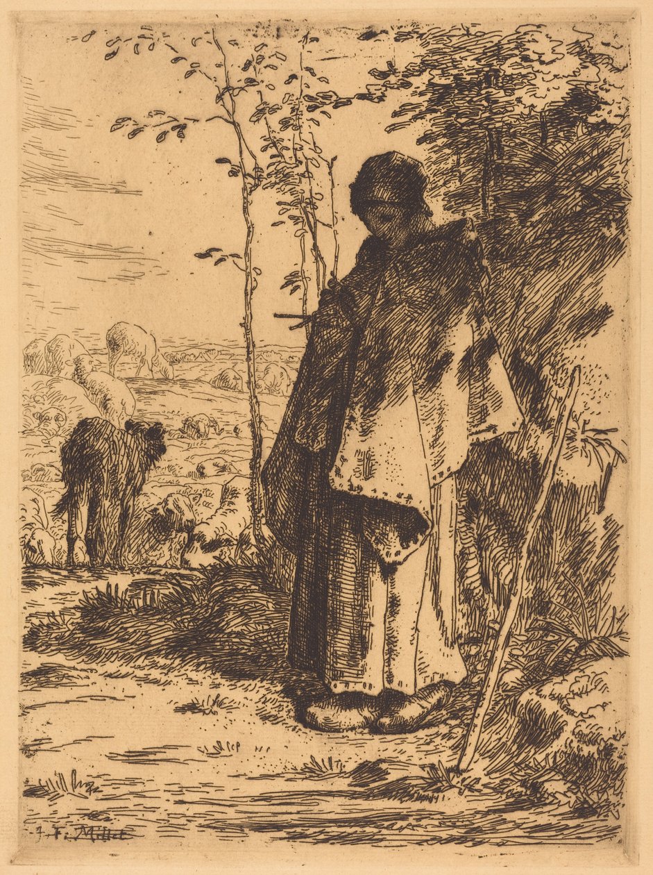 Die große Schäferin de Jean-Francois Millet