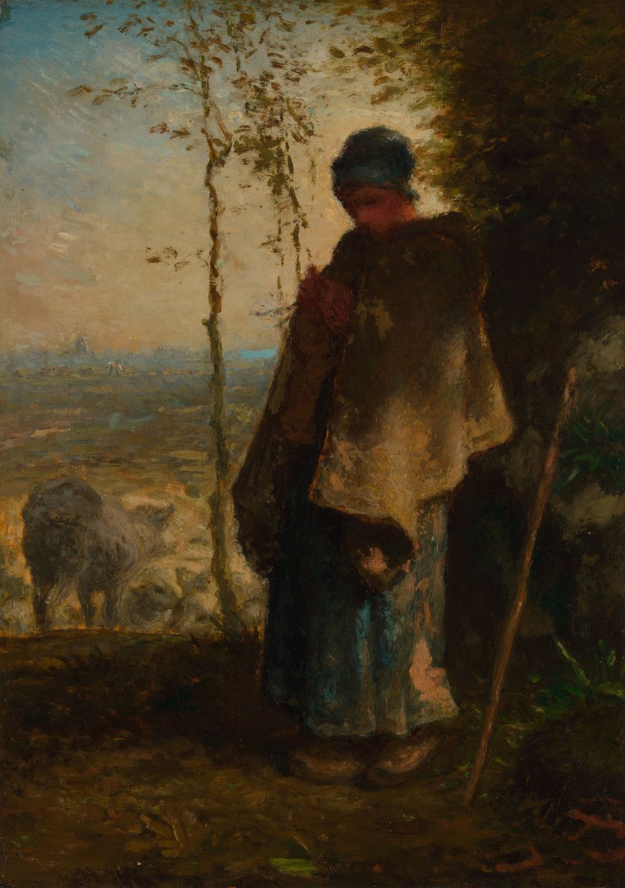 La pastorcilla de Jean-Francois Millet