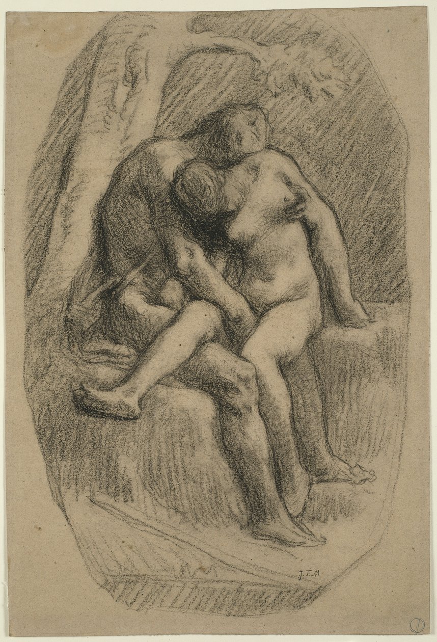 Los amantes de Jean-Francois Millet