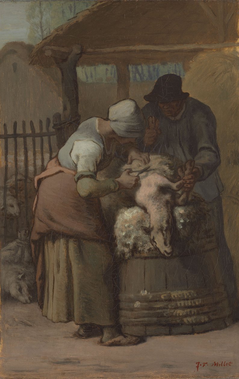 Los pastores de ovejas de Jean-Francois Millet